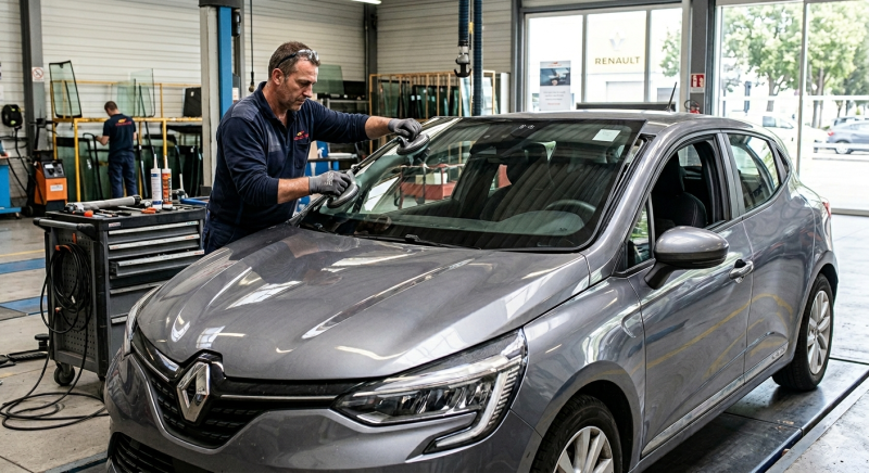 Remplacement pare-brise Renault Clio à Aix : prix et délais